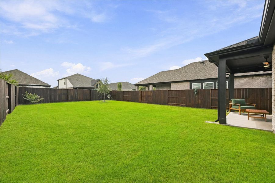 The backyard offers abundant room to create your ideal outdoor setting, with space for lush landscaping, comfortable seating areas or even a future pool. The backyard offers abundant room to create your ideal outdoor setting, with space for lush landscaping, comfortable seating areas or even a future pool.