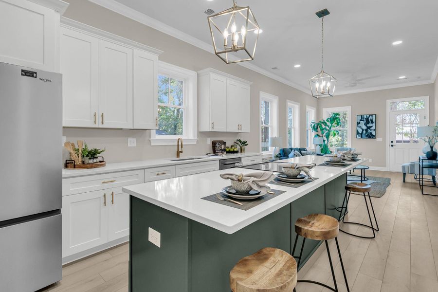 Furnished interior view inside a new home in , Charleston (Image 6).