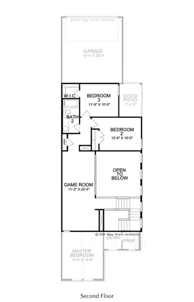 2D floor plan layout of this home in Fields - East Village, Frisco, TX (Image 3). 2D floor plan layout of this home in Fields - East Village, Frisco, TX (Image 3).