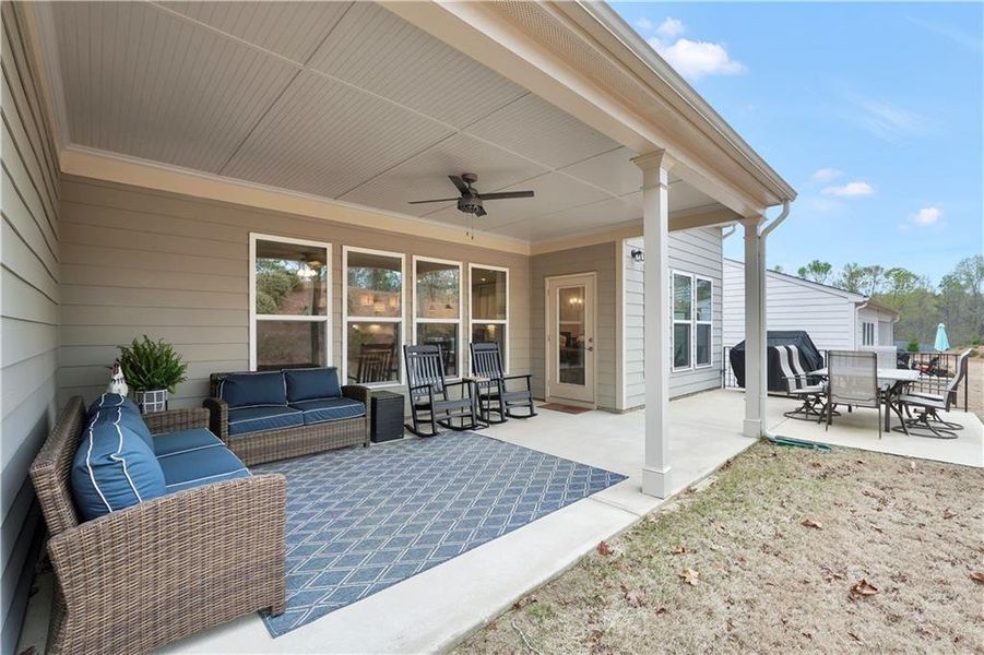 Exterior details and patio area of a home in , Griffin (Image 3).