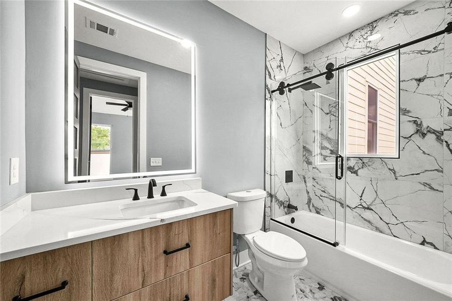 Furnished interior view inside a new home in , Atlanta (Image 9). Furnished interior view inside a new home in , Atlanta (Image 9).