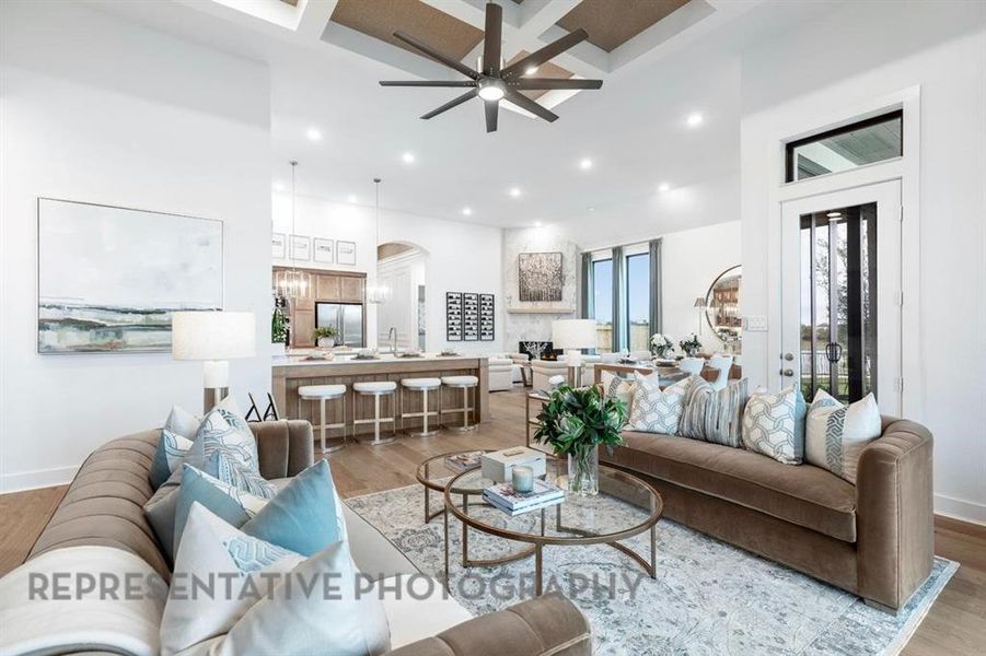 Furnished interior view inside a new home in Pecan Square, Northlake (Image 3).