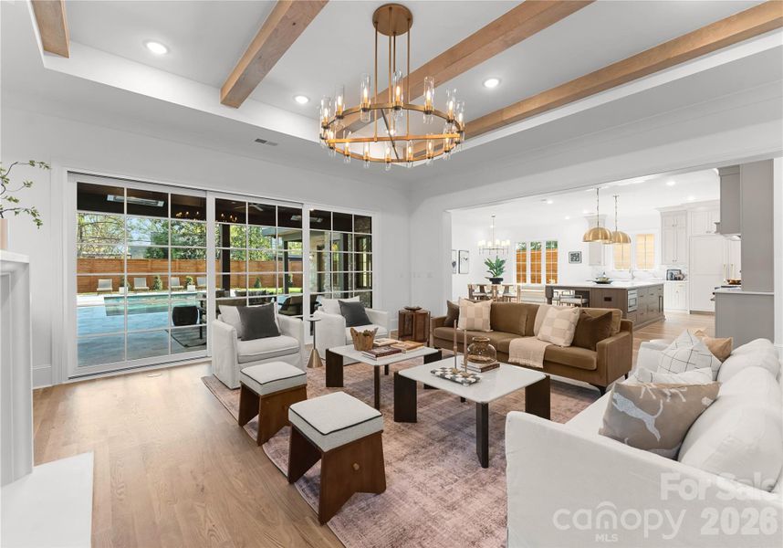 Furnished interior view inside a new home in , Charlotte (Image 41).