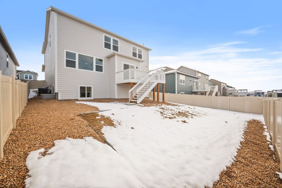 Exterior details and patio area of a home in Aspen Ranch, Fountain (Image 25). Exterior details and patio area of a home in Aspen Ranch, Fountain (Image 25).