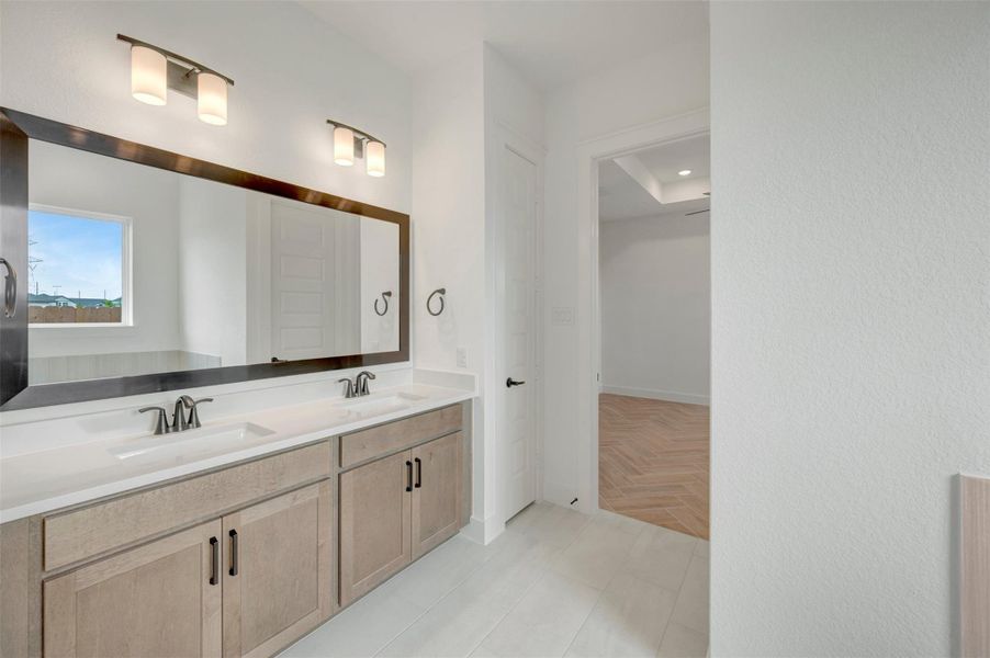 Furnished interior view inside a new home in Elyson - Grove Row Collection, Katy (Image 6).
