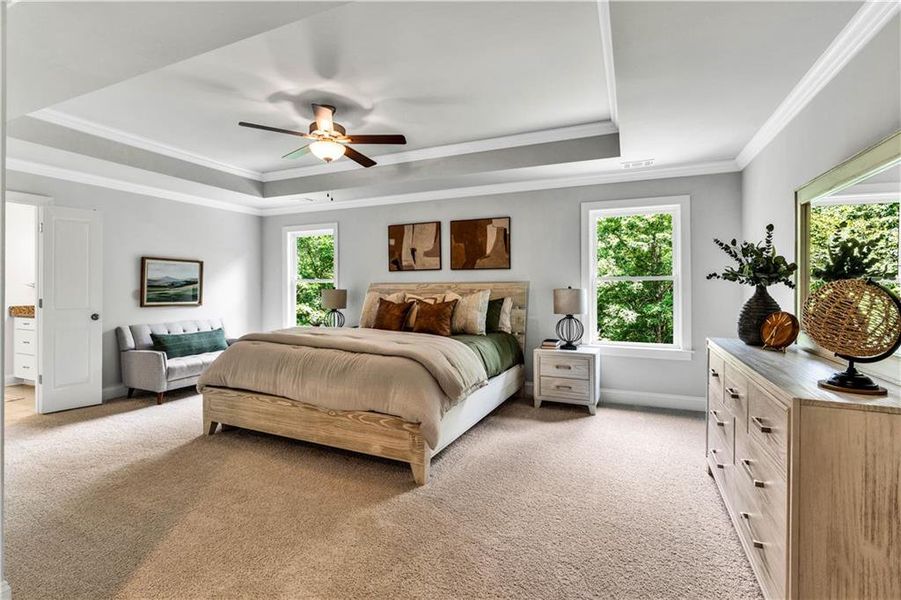 Furnished interior view inside a new home in The Estates at Hurricane Pointe, Douglasville (Image 5). Furnished interior view inside a new home in The Estates at Hurricane Pointe, Douglasville (Image 5).