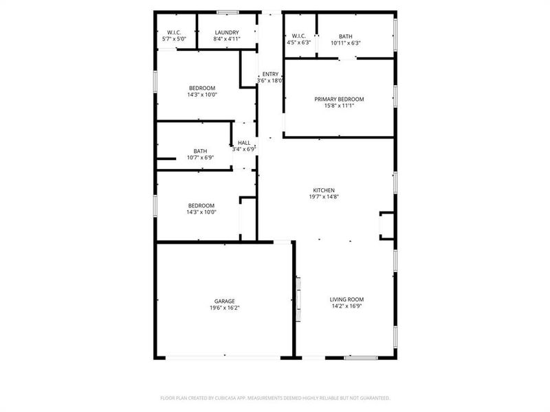 2D floor plan layout of this home in , Hillsboro, TX (Image 5).