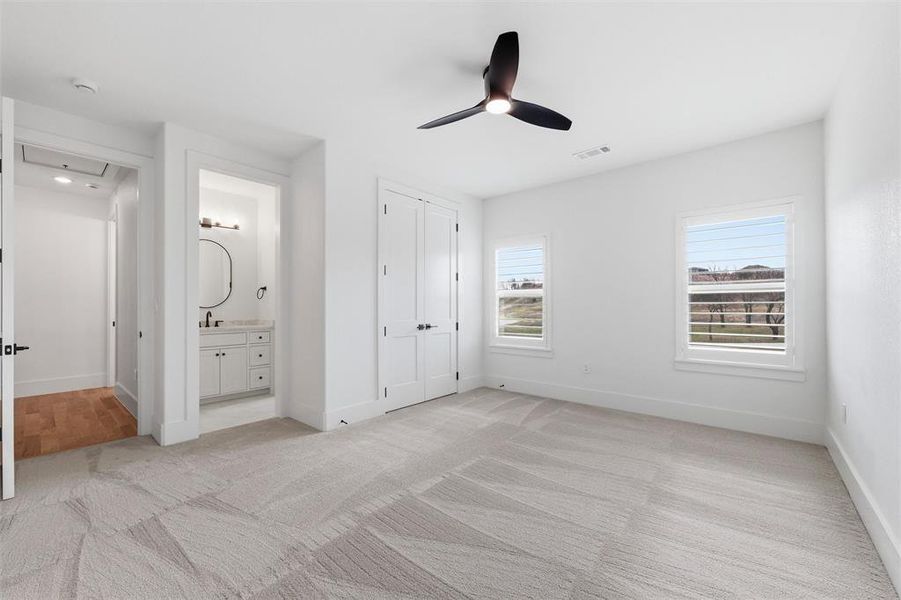 Secondary bedroom with Jack and Jill bath