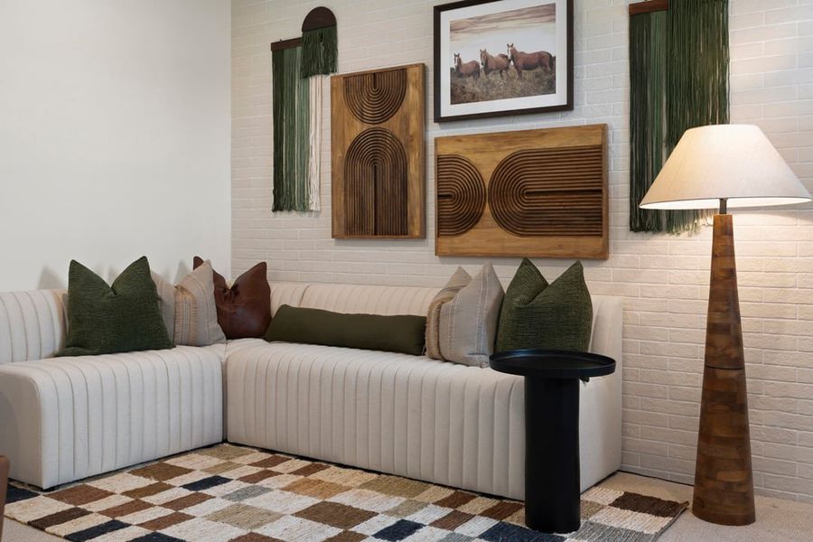 Furnished interior view inside a new home in Park Collection At Wolf Ranch, Georgetown (Image 35).