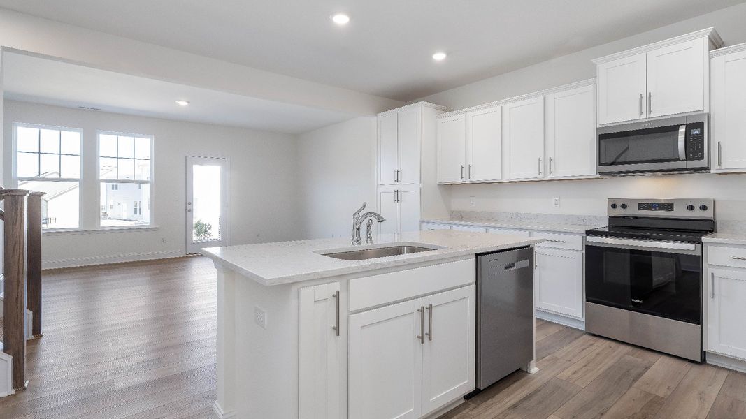 Furnished interior view inside a new home in Sidney Creek Townhomes, Zebulon (Image 6).