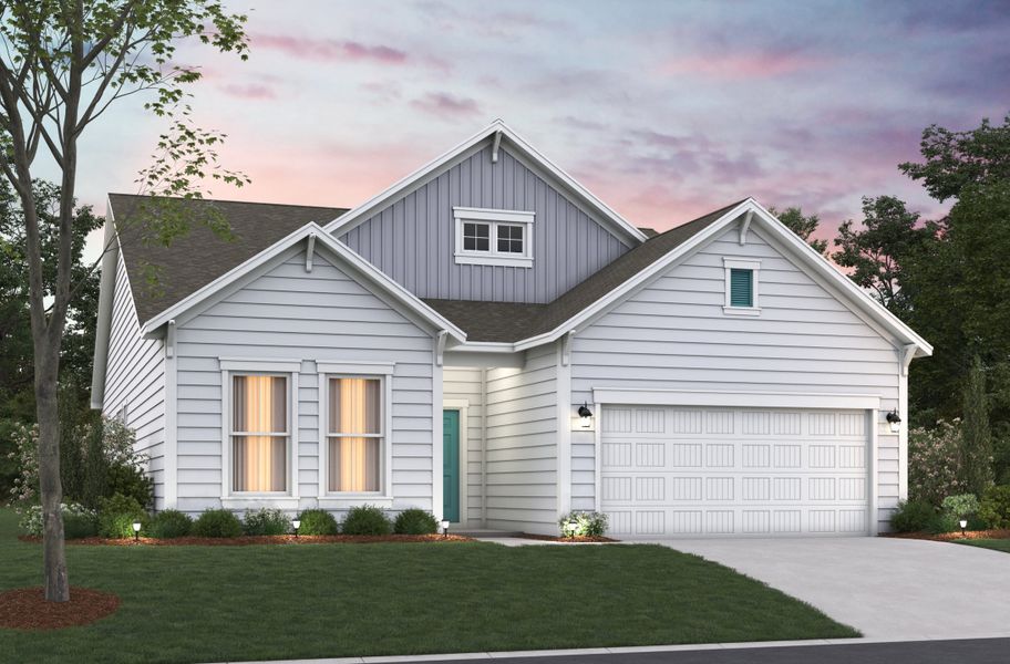 Representative exterior photo of a completed home built from the Savannah by Beazer Homes in Inlet Keys, Murrells Inlet, SC (Image 22). Representative exterior photo of a completed home built from the Savannah by Beazer Homes in Inlet Keys, Murrells Inlet, SC (Image 22).