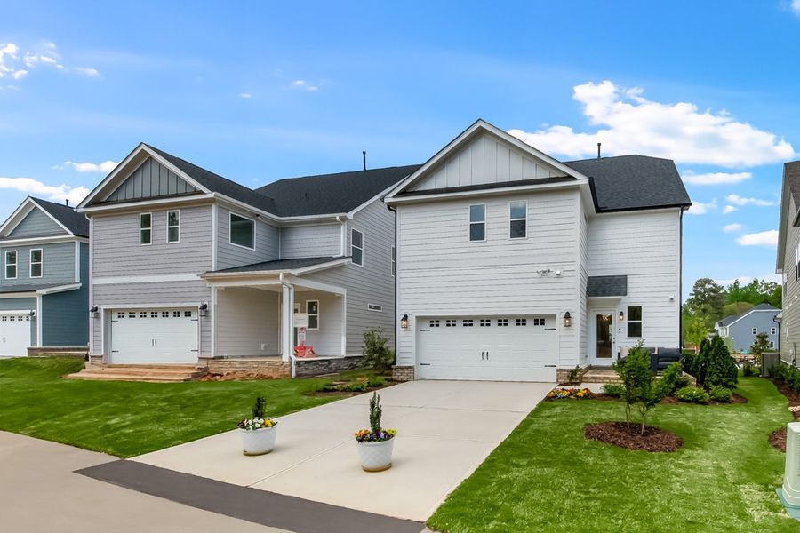 Representative exterior photo of a completed home built from the Charleston by Taylor Morrison in Silverstone Terraces, Knightdale, NC (Image 23).