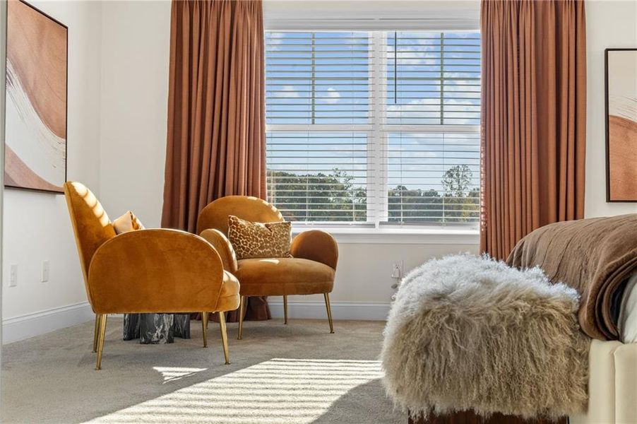 Furnished interior view inside a new home in Clark Farms, Flowery Branch (Image 14). Furnished interior view inside a new home in Clark Farms, Flowery Branch (Image 14).