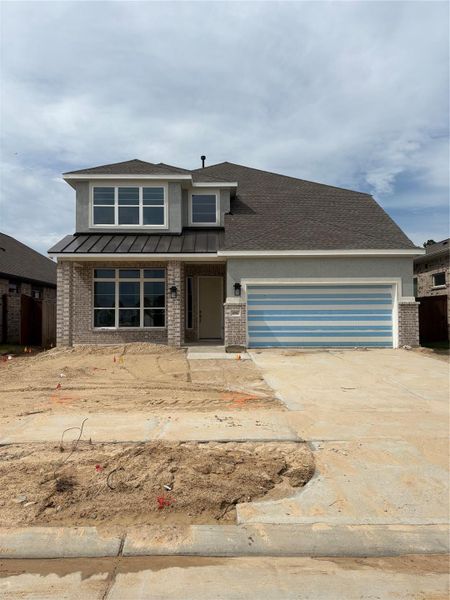 Exterior details and patio area of a home in The Trails, New Caney (Image 3).