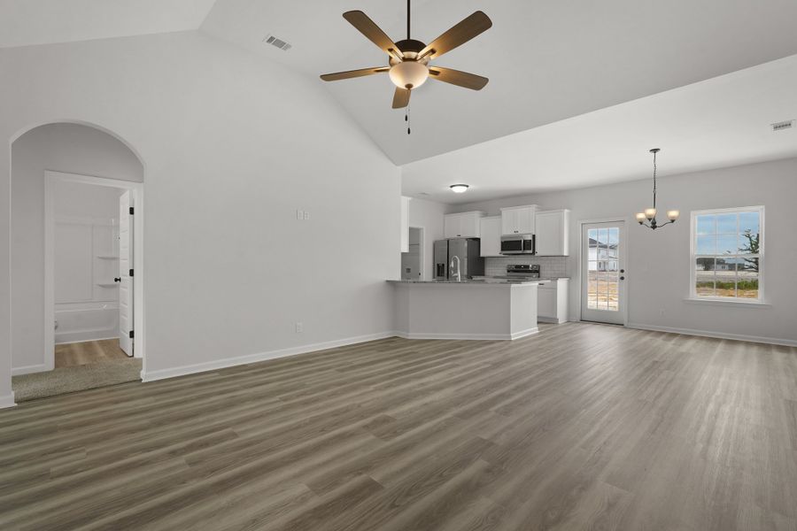Representative unfurnished interior of a home built from the The Stafford by RTS Homes in The Pointe at Villages on Marne, Hinesville (Image 21).