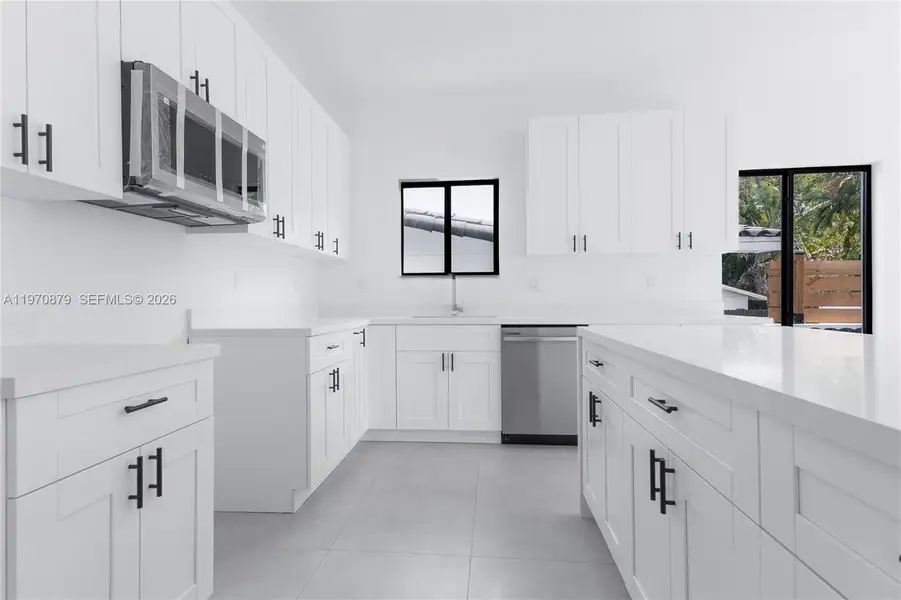 Furnished interior view inside a new home in , Miami (Image 11).