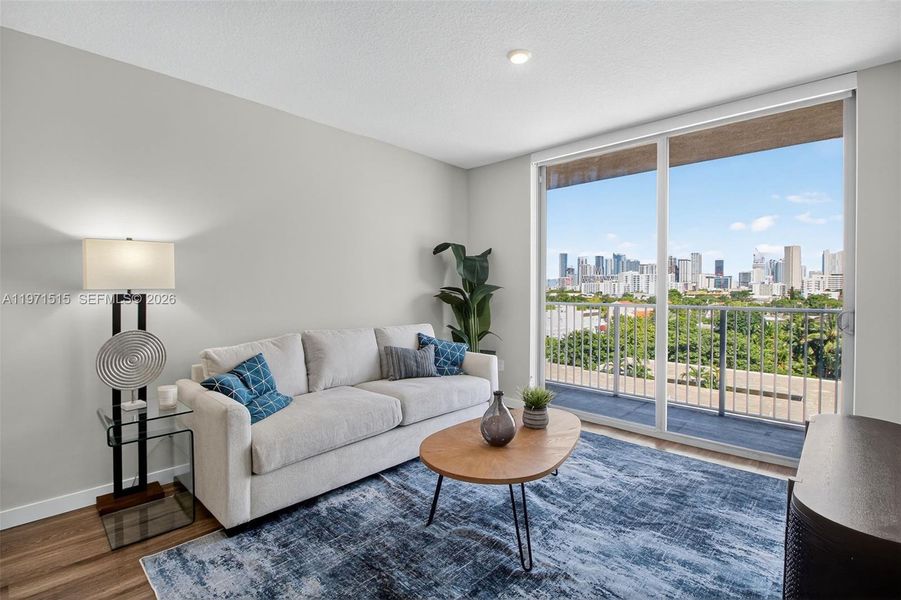 Furnished interior view inside a new home in , Miami (Image 6). Furnished interior view inside a new home in , Miami (Image 6).