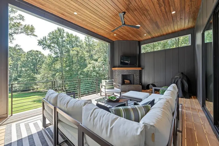 Exterior details and patio area of a home in , Atlanta (Image 3).