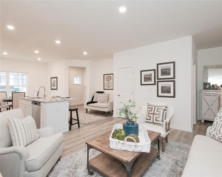 Furnished interior view inside a new home in , Conyers (Image 4).