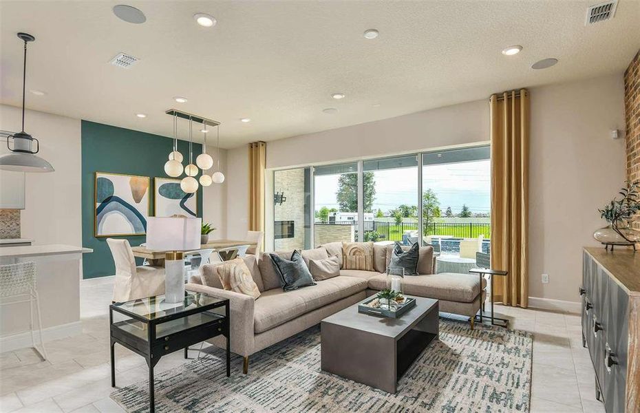 Furnished interior view inside a new home in Tohoqua, Kissimmee (Image 6). Furnished interior view inside a new home in Tohoqua, Kissimmee (Image 6).