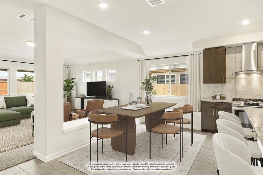 Furnished interior view inside a new home in Heartland Elements, Crandall (Image 10). Furnished interior view inside a new home in Heartland Elements, Crandall (Image 10).