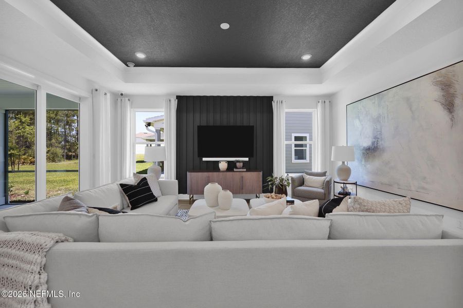 Furnished interior view inside a new home in Seminole Palms, Palm Coast (Image 15).