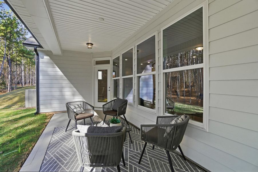 Exterior details and patio area of a home in Rone Creek, Waxhaw (Image 32).