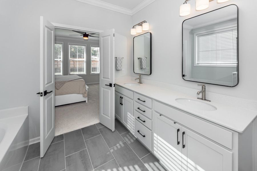 Furnished interior view inside a new home in High Point at Foxbank, Moncks Corner (Image 18).