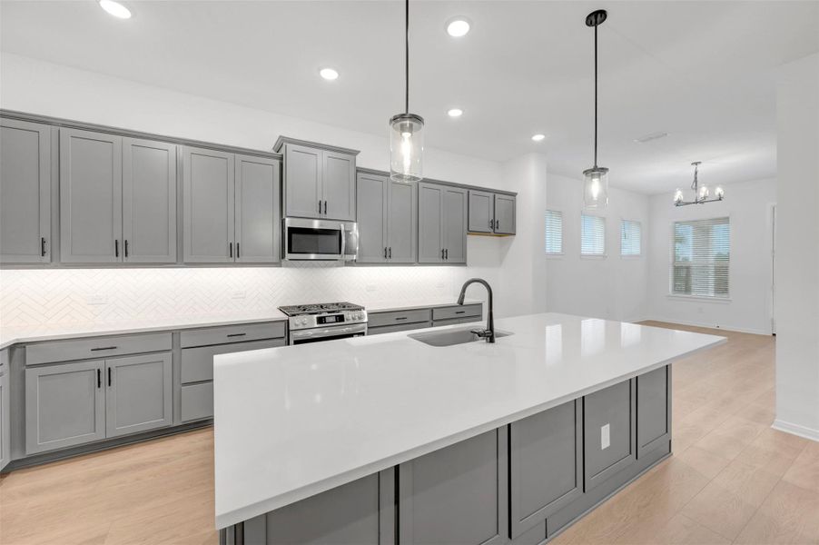 Furnished interior view inside a new home in Oakwood Estates, Waller (Image 12).