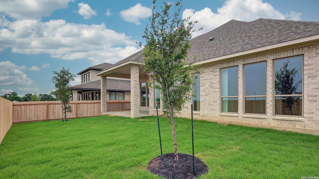 Exterior details and patio area of a home in Kallison Ranch, San Antonio (Image 4).