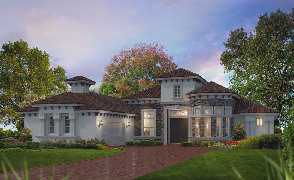 Representative exterior photo of a completed home built from the Egret - Estate Series OYL by ICI Homes in The Estates at Brown's Landing, Port Orange, FL (Image 5).