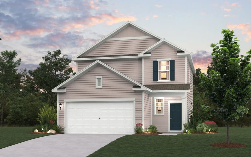 Representative exterior photo of a completed home built from the Brasstown by Century Communities in Meadow Creek Village, Locust, NC (Image 1). Representative exterior photo of a completed home built from the Brasstown by Century Communities in Meadow Creek Village, Locust, NC (Image 1).