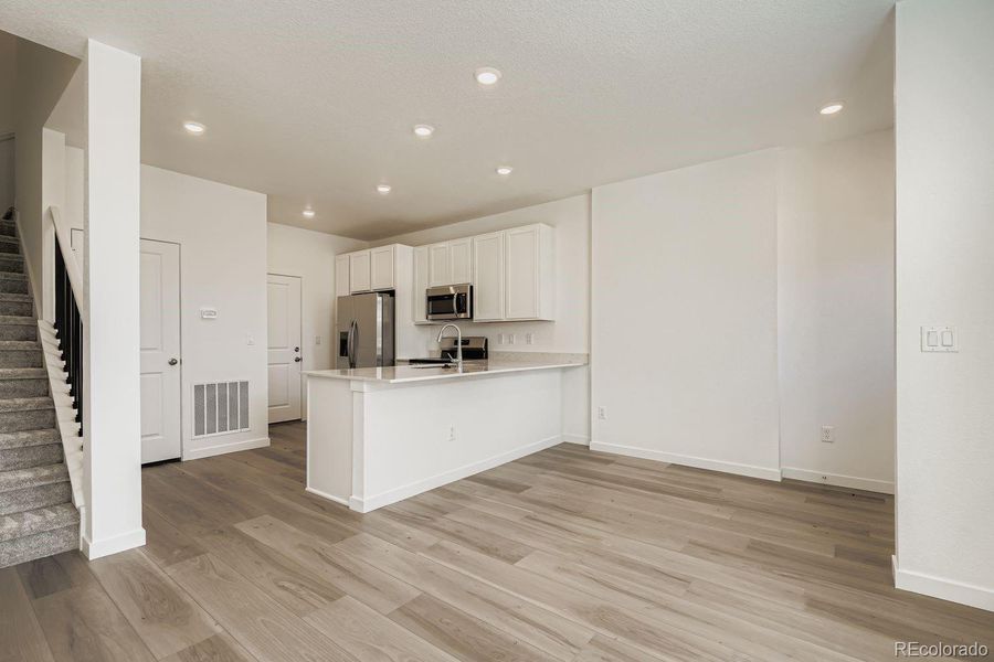 Spacious, unfurnished interior of a new home in Parterre: The Parkside Collection, Thornton (Image 9). Spacious, unfurnished interior of a new home in Parterre: The Parkside Collection, Thornton (Image 9).
