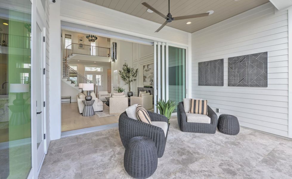 Exterior details and patio area of a home in EverRange, Jacksonville (Image 23).