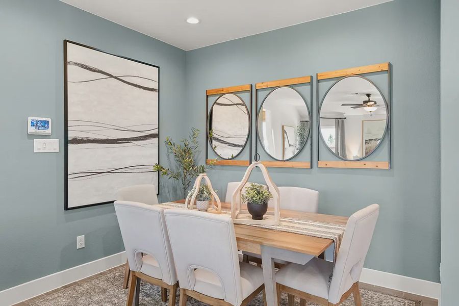 Representative furnished interior of a home built from the Countryside by Chesmar Homes in Meridiana Townhomes, Iowa Colony (Image 11).