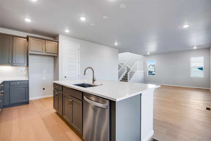 Furnished interior view inside a new home in Prelude at Sterling Ranch, Littleton (Image 15).