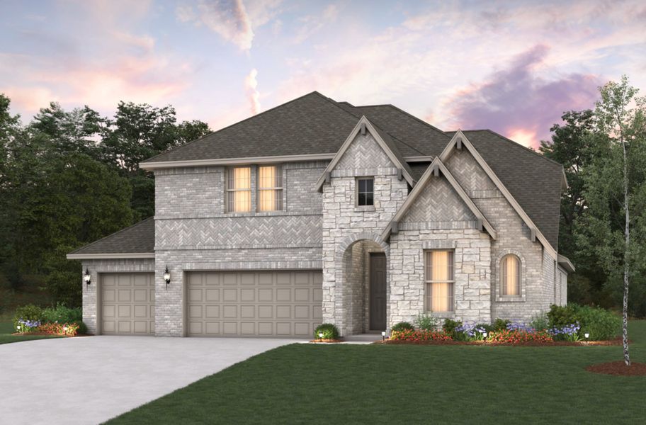 Representative exterior photo of a completed home built from the Summerfield by Beazer Homes in Heath Golf and Yacht Club, Heath, TX (Image 1). Representative exterior photo of a completed home built from the Summerfield by Beazer Homes in Heath Golf and Yacht Club, Heath, TX (Image 1).