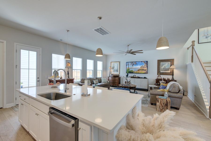Furnished interior view inside a new home in Heron's Walk at Summers Corner, Summerville (Image 37).