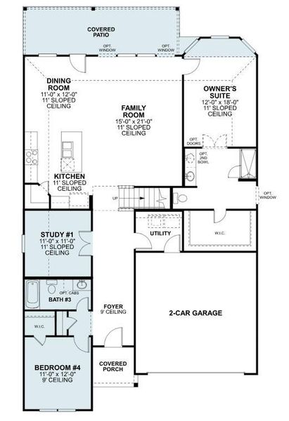 2D floor plan layout of this home in Ambrose, La Marque, TX (Image 4).