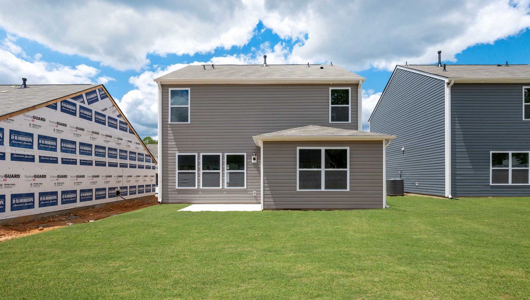 Front exterior of a new home in Harper Ridge, Roebuck, SC, highlighting curb appeal (Image 2).