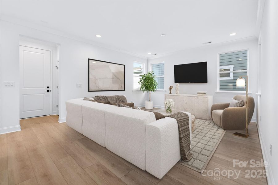 Virtually Staged Living Room