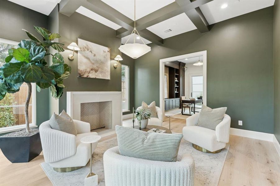 Furnished interior view inside a new home in , Dallas (Image 23). Furnished interior view inside a new home in , Dallas (Image 23).