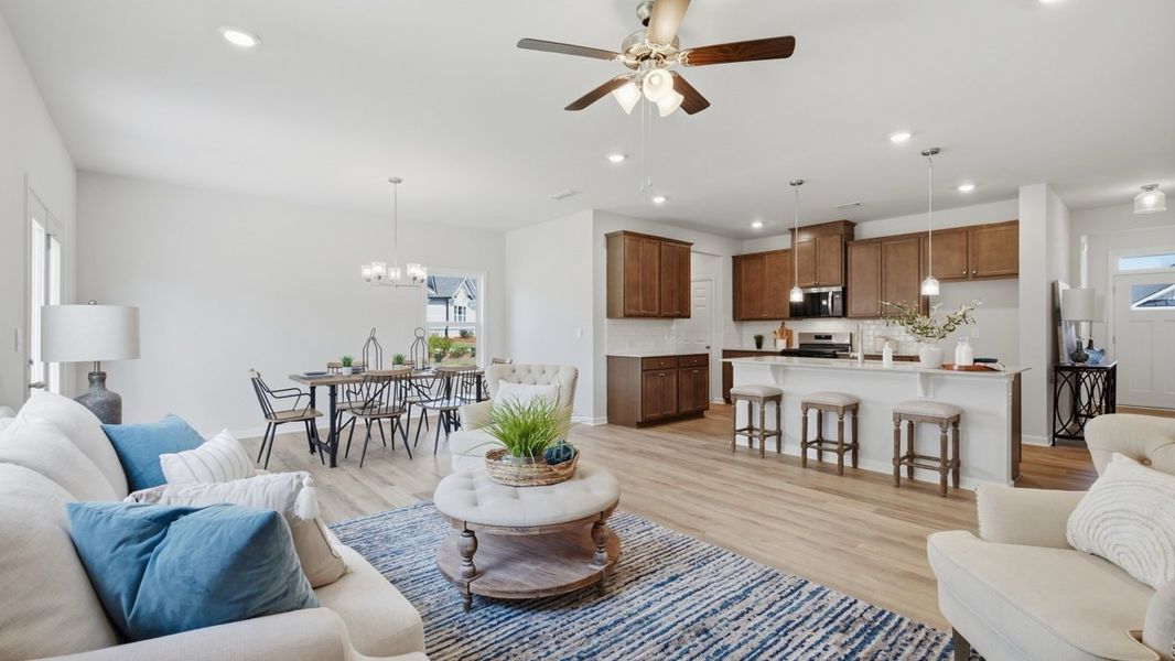Representative furnished interior of a home built from the Belfort by D.R. Horton in Hamptons at Riverwood North, Dallas (Image 13).