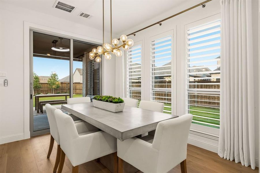 Furnished interior view inside a new home in , The Colony (Image 29).