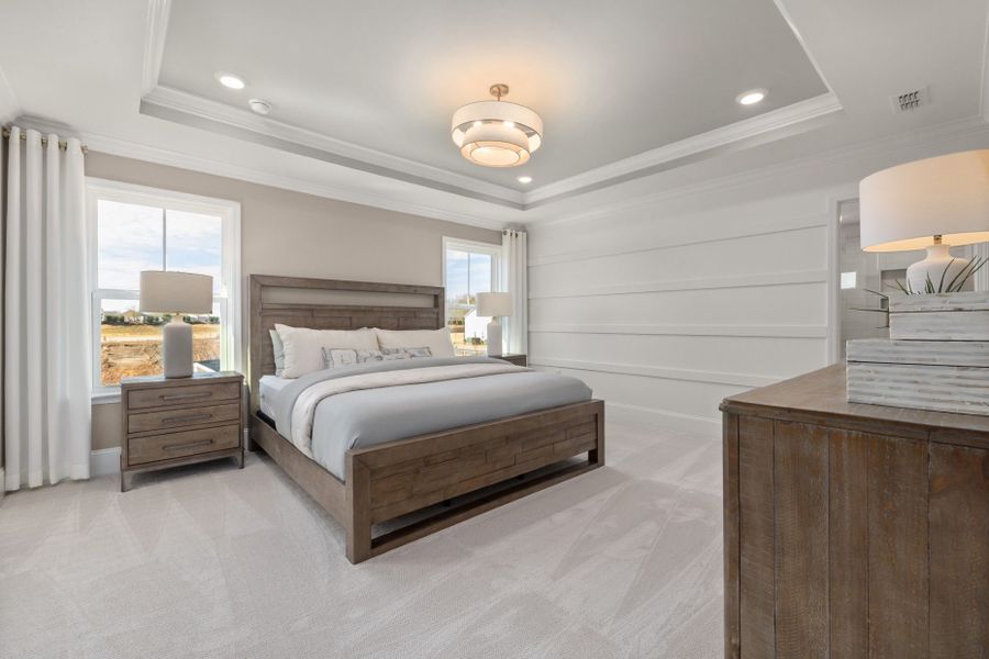 Representative furnished interior of a home built from the Continental by Pulte Homes in Saunders Farm, Fuquay Varina (Image 29).