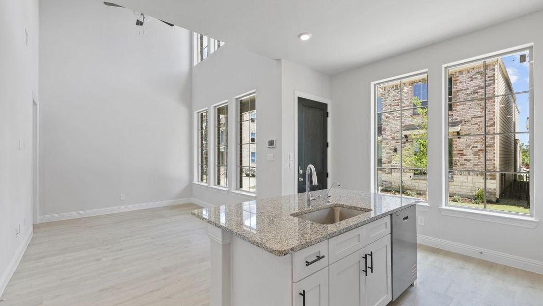 Furnished interior view inside a new home in The Avenue, Allen (Image 6). Furnished interior view inside a new home in The Avenue, Allen (Image 6).