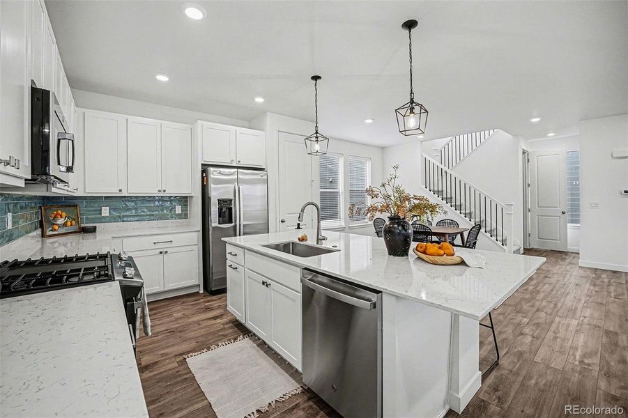 Furnished interior view inside a new home in Red Rocks Ranch, Morrison (Image 15).
