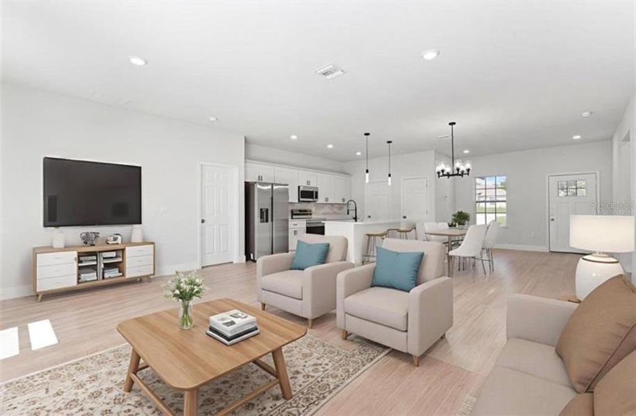 Furnished interior view inside a new home in , Ocala (Image 13).