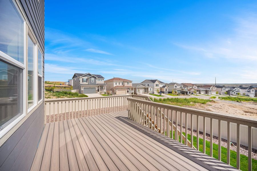 Front exterior of a new home in Trails at Aspen Ridge-3, Colorado Springs, CO, highlighting curb appeal (Image 25).
