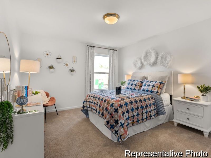 Furnished interior view inside a new home in North District at Flowers Plantation Townhomes, Clayton (Image 18).